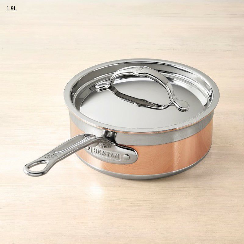 へスタン片手鍋フタ付コッパーコアカッパー銅Hestan-CopperBondCollection-100%PureCopperSaucePan