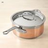 へスタン片手鍋フタ付コッパーコアカッパー銅Hestan-CopperBondCollection-100%PureCopperSaucePan