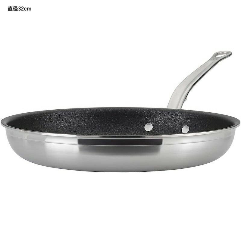 へスタンプロボンドフライパンチタンノンスティックHestan-ProBondCollection-TITUM100%TripleBondedNonstickStainlessSteelSkillet