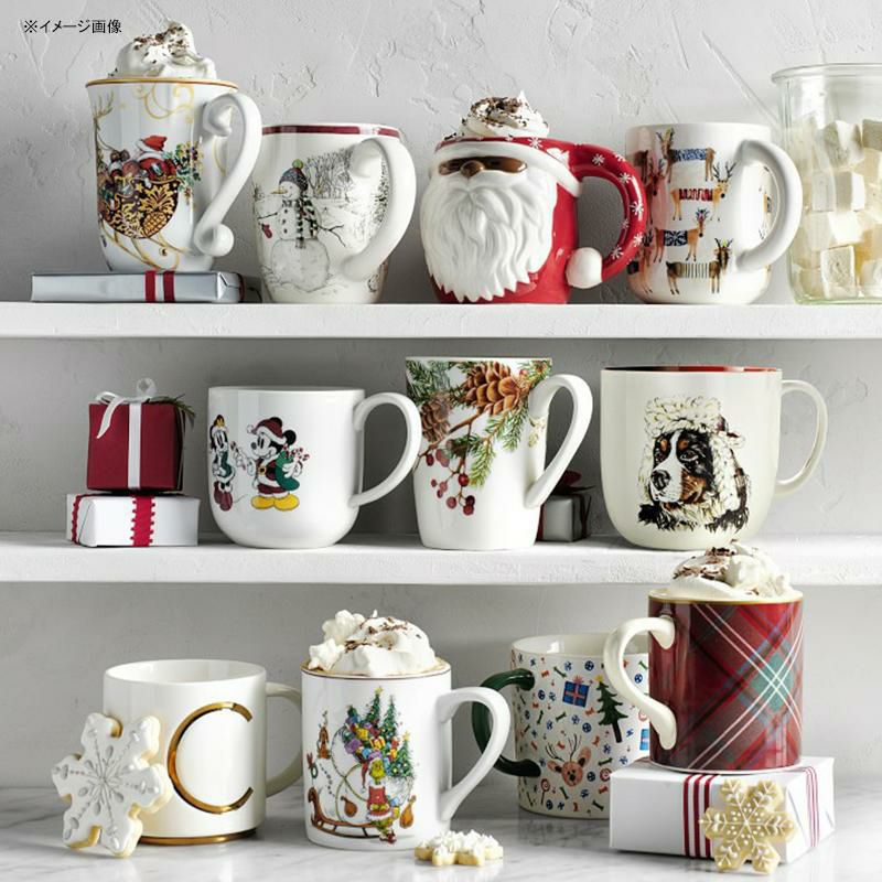 マグカップ530ml2個セットラブラドールホリデーバーニーズHolidayBerneseMountainandBlackLabradorDogMugs