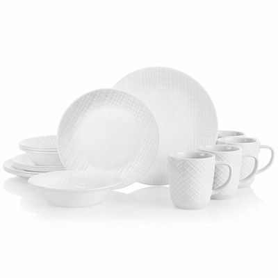 コレール 食器 ディナーウェア 4組 16点セット リネン織 Corelle