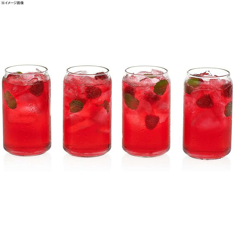 缶型グラスタンブラーガラス473ml4個セットLibbeyClassicCanTumblerGlasses,Setof4,16oz