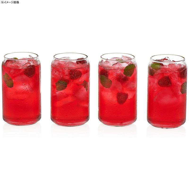 缶型グラスタンブラーガラス473ml4個セットLibbeyClassicCanTumblerGlasses,Setof4,16oz