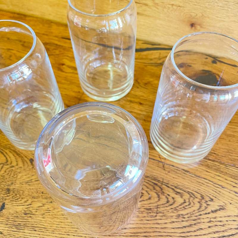 缶型グラスタンブラーガラス473ml4個セットLibbeyClassicCanTumblerGlasses,Setof4,16oz