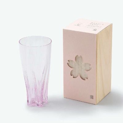 さくらさく ピルスナーグラス 桜色 100% SAKURASAKU GLASS PILSNER