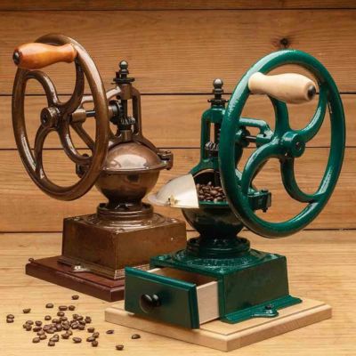 手動 コーヒーグラインダー 豆挽き 臼式 イタリア製 Garrett Wade Italian Hand Crank 