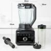 ブレンダーミキサーブラウントライフォーススムージーボトルBPAフリーコンテナBraunTriForcePowerBlender&SmoothietoGoBladeSetJB9041BK家電
