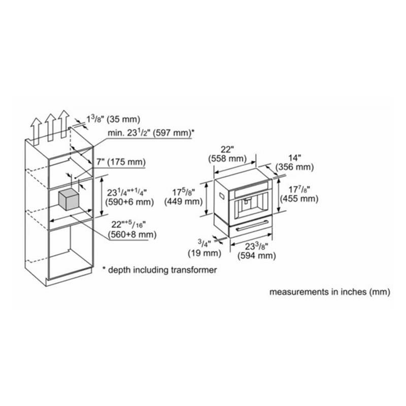 ビルトインコーヒーマシンコーヒーメーカーステンレスBuilt-inCoffeeMachineStainlesssteelTCM24TS家電