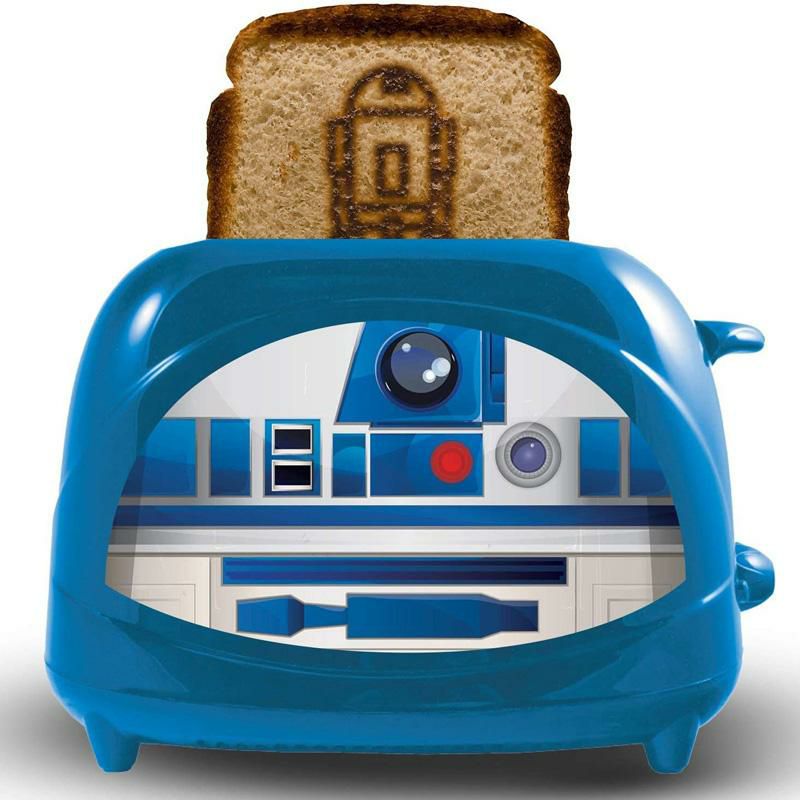 スターウォーズR2-D2トースター2枚焼ブルー青UncannyBrandsStarWarsR2-D2Empire2-SliceToaster-ToastsIconicDroidontoYourToast家電