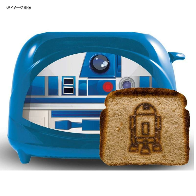 スターウォーズR2-D2トースター2枚焼ブルー青UncannyBrandsStarWarsR2-D2Empire2-SliceToaster-ToastsIconicDroidontoYourToast家電