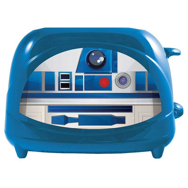 スターウォーズR2-D2トースター2枚焼ブルー青UncannyBrandsStarWarsR2-D2Empire2-SliceToaster-ToastsIconicDroidontoYourToast家電