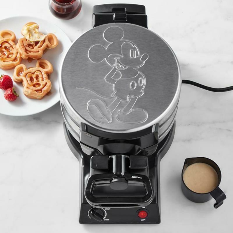 家庭用 ミッキーマウス ワッフルメーカー フリップ式 ダブル ウイリアムズ・ソノマ限定 Williams-Sonoma Mickey Mouse  Double Flip Waffle Maker MIC-63 家電 | アルファエスパス