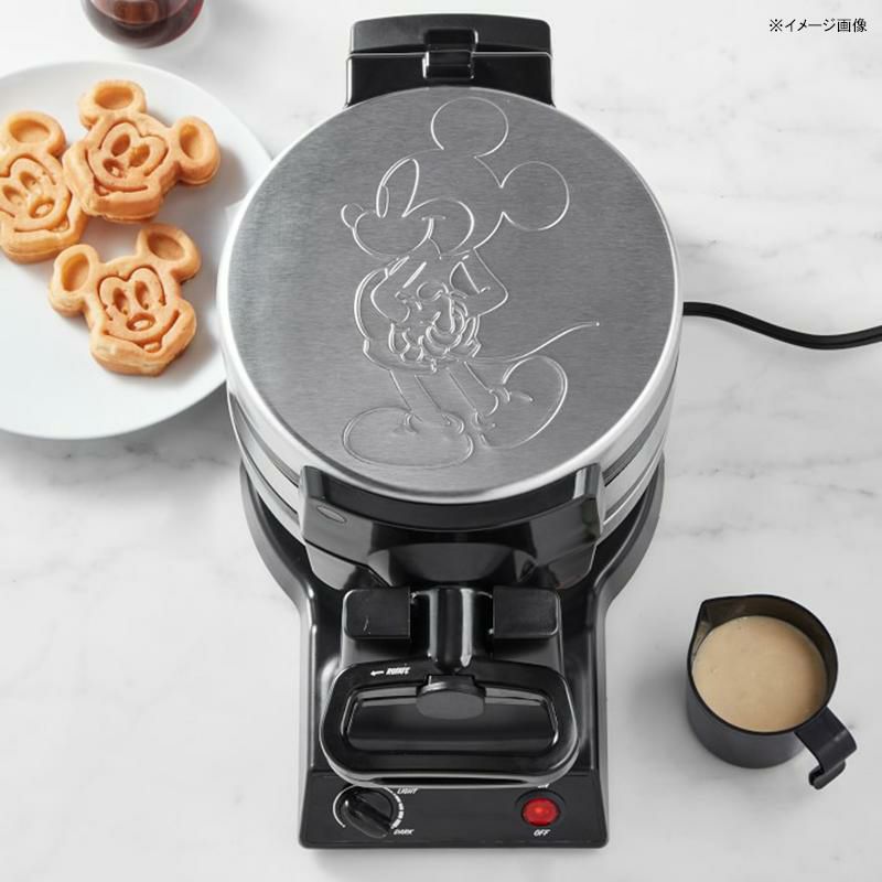 家庭用 ミッキーマウス ワッフルメーカー フリップ式 ダブル ウイリアムズ・ソノマ限定 Williams-Sonoma Mickey Mouse  Double Flip Waffle Maker MIC-63 家電 | アルファエスパス