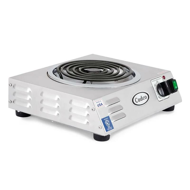 電気コンロ直径20cm1口渦巻きCadcoCSR-3T14"ElectricHotplatew/(1)Burner&InfiniteControls,120v家電