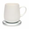 ヒーティングセラミックマグ350mlマグウォーマー保温コースタースマホ充電器Qi対応UiSelf-HeatingCeramicMug&Charger家電