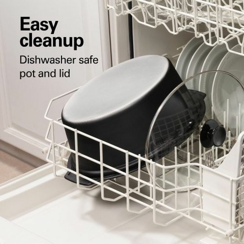 ハミルトンビーチスロークッカーグルメ鍋5.6LHamiltonBeachSet'nForgetProgrammableSlowCookerWithTemperatureProbe,6-Quart(33969A)