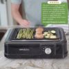 スモークレスグリルセラミック煙少ないSmokelessGrillIndoorElectricwithInfraredTechnology|NonStickCeramic8x14
