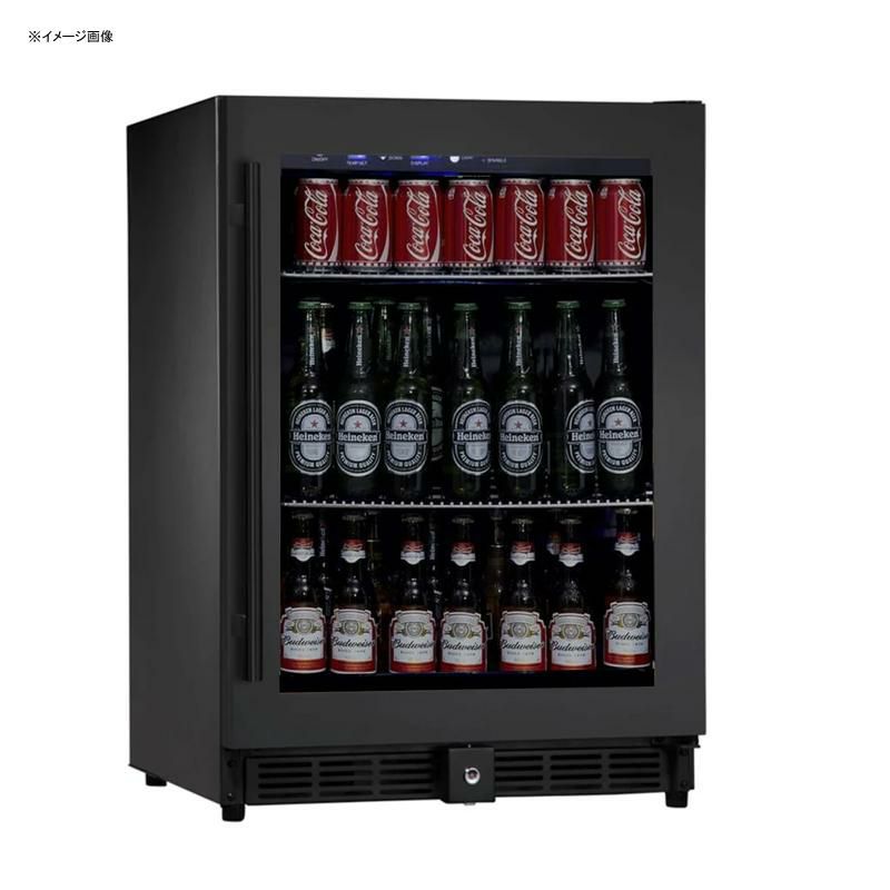 冷蔵庫アンダーカウンタービルトイン152L203缶ガラスドアブラックキングスボトルKingsbottle24InchUnderCounterBeerCoolerFridgeBuiltIn家電