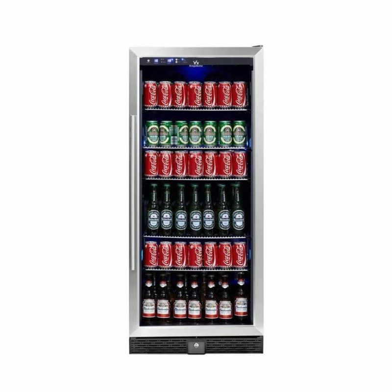 冷蔵庫308L484缶ガラスドアキングスボトルKingsbottle56"TallBeverageFridgeCenterFreestandingKBU100BX家電【代引不可】