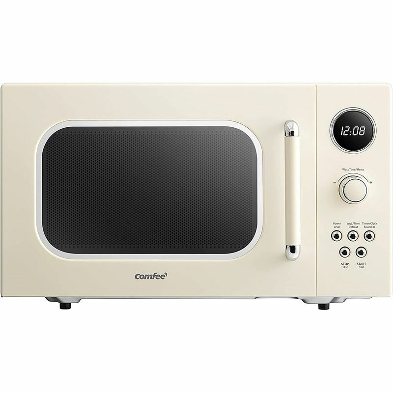 電子レンジオートメニュー9種レトロCOMFEE'AM720C2RA-GRetroStyleCountertopMicrowaveOvenwith9AutoMenusPosition-MemoryTurntable,EcoMode,andSoundOn/Off0.7Cu.Ft家電