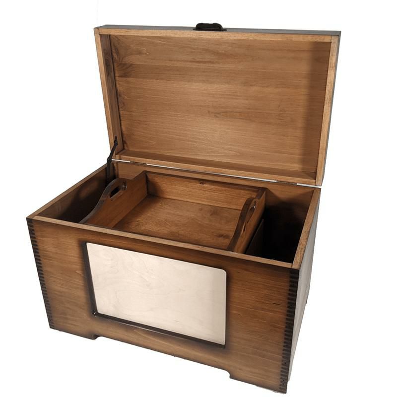 木箱アメリカ製トランクビンテージ国旗ボックスRelicWoodVintageUSFlagTrunk