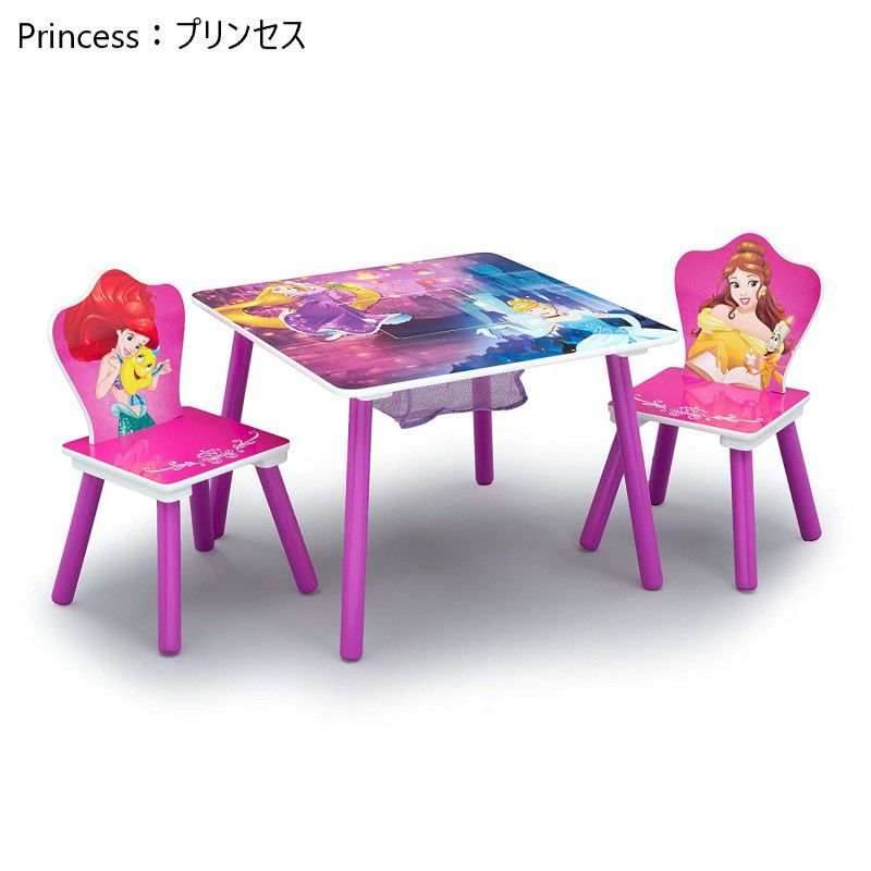 子供用テーブルチェアー収納付きディズニー椅子幼児DeltaChildrenDisneyKidsTableandChairSetWithStorage