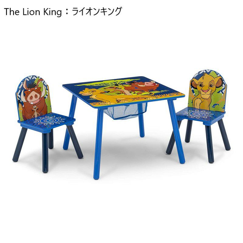 子供用テーブルチェアー収納付きディズニー椅子幼児DeltaChildrenDisneyKidsTableandChairSetWithStorage