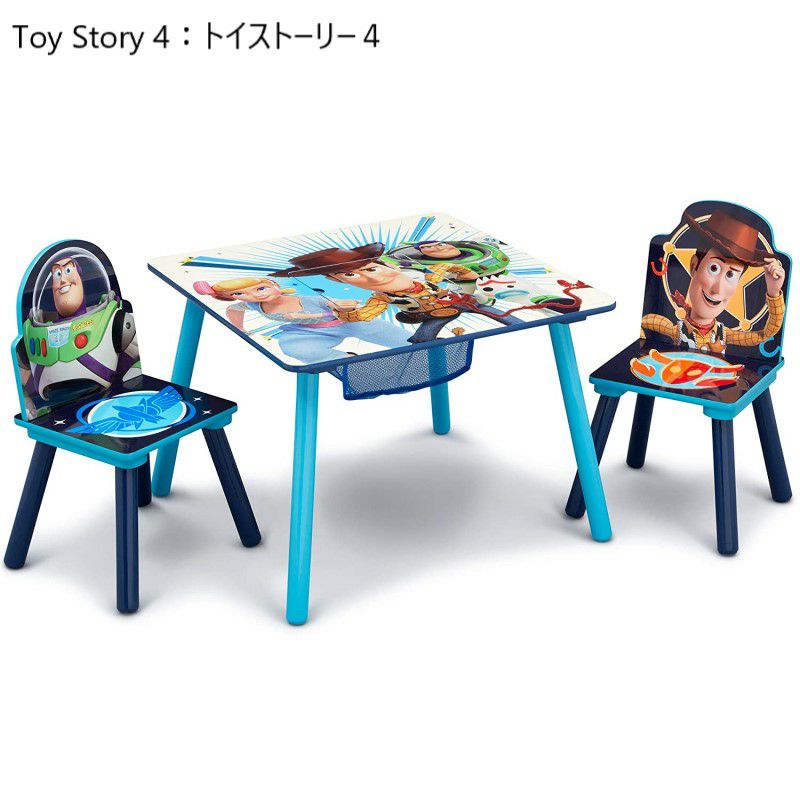 子供用テーブルチェアー収納付きディズニー椅子幼児DeltaChildrenDisneyKidsTableandChairSetWithStorage