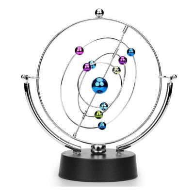惑星 動く 軌道 回転 ディスプレイ 電池式 おもちゃ モーション ギャラクシー SciencePurchase Kinetic Perpetual Motion Galaxy, Outer Space Gadget That Flips and Rotates in Continuous Motion, Battery Operat
