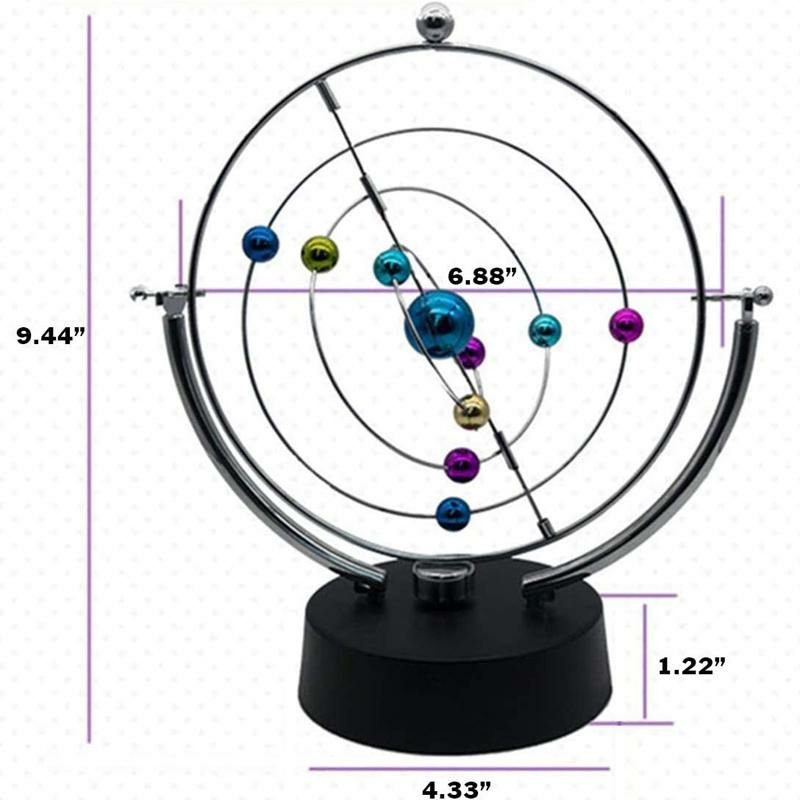 惑星動く軌道回転ディスプレイ電池式おもちゃモーションギャラクシーSciencePurchaseKineticPerpetualMotionGalaxy,OuterSpaceGadgetThatFlipsandRotatesinContinuousMotion,BatteryOperatedDesktopToy