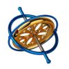 メタルジャイロコンパスバランス回転反重力学習おもちゃoytechPrecisionGyroscopeMetalAnti-GravitySpinningTopBalanceToyEducationalGiftAG002