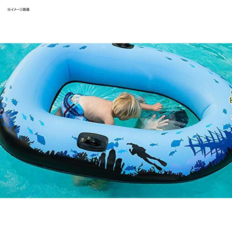 底が見える透明ボートプール水遊びSiecoDesignAQUAVUEVoyager,ClearBottomInflatableRaft,forKidsandAdults