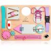 モンテッソーリビジーボード木製幼児教育学習おもちゃMontessoriBusyBoardforToddlers-WoodenSensoryToys