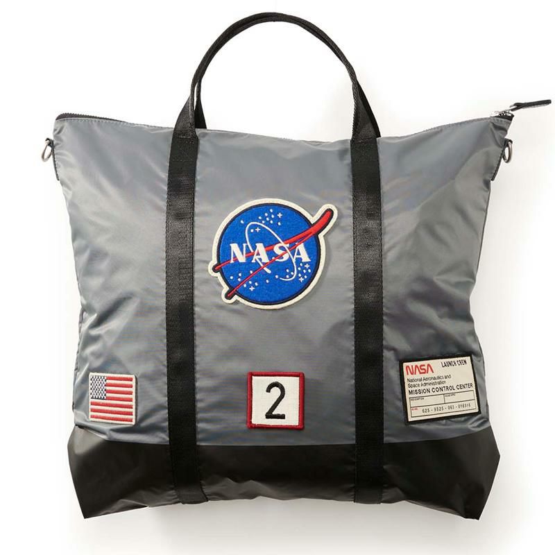 NASAヘルメットバッグショルダーストラップナイロン軽量グレーRedCanoeNASAHelmetBag