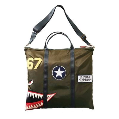 P-40 ヘルメットバッグ ストラップ カーチス 戦闘機 Red Canoe P-40 Helmet Bag
