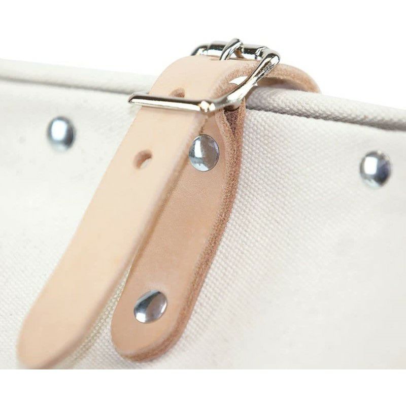 デラックスキャンバスバッグナチュラルツールバックトートバックKleinToolsHeavyDutyNaturalCanvasToolBag,ToolTote,Multi-PurposeBagwithWideHingedOpeningandLeatherHandles