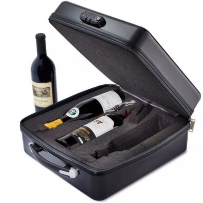 ボトル用トラベルケースワインビン持ち運びWineEnthusiastVinoVoyage3-BottleTravelCase