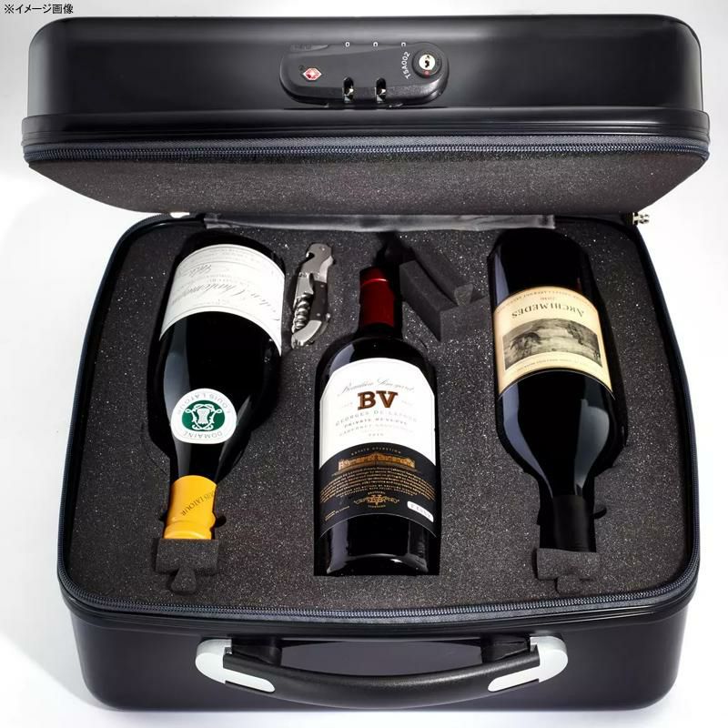 ボトル用トラベルケースワインビン持ち運びWineEnthusiastVinoVoyage3-BottleTravelCase