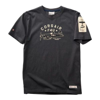 コルセアF4UTシャツ戦闘機グレーRedCanoeCorsairT-Shirt