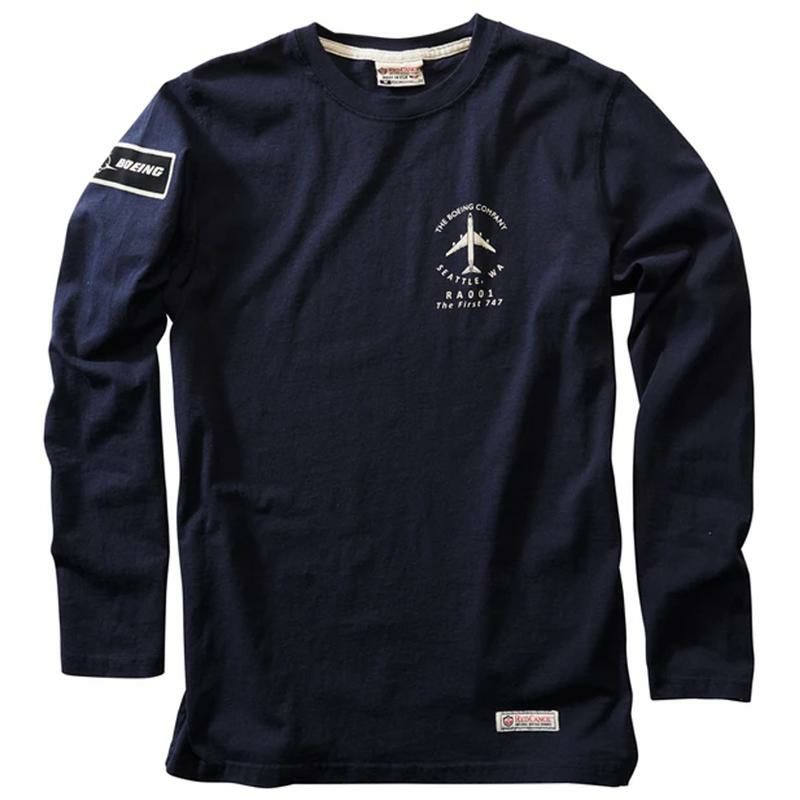 ボーイングロンT長袖アメリカ製ネイビーRedCanoeBoeingLongSleeveT-Shirt