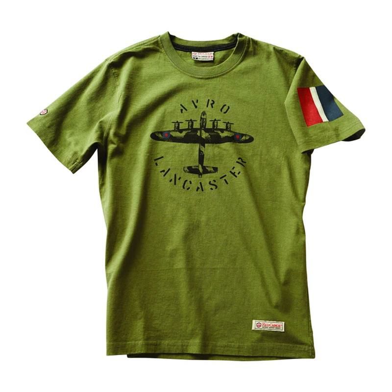 アブロランカスターTシャツランクイギリス空軍カーキRedCanoeAvroLancasterT-Shirt