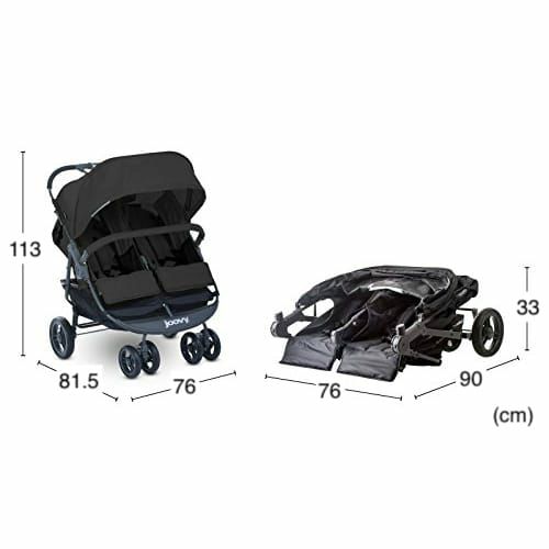 二人乗りツイン双子ベビーカーバギートレイ付きJoovyScooterX2withTray,DoubleStroller,SidebySideStroller,StrollerforTwins,LargeStorageBasket【代引不可】