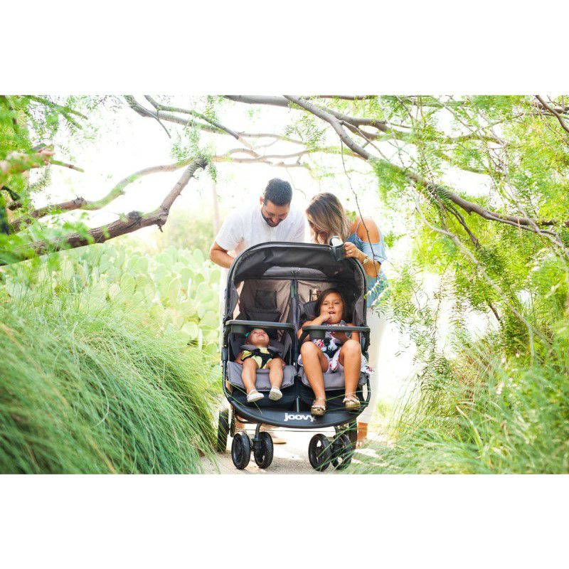 二人乗りツイン双子ベビーカーバギートレイ付きJoovyScooterX2withTray,DoubleStroller,SidebySideStroller,StrollerforTwins,LargeStorageBasket【代引不可】