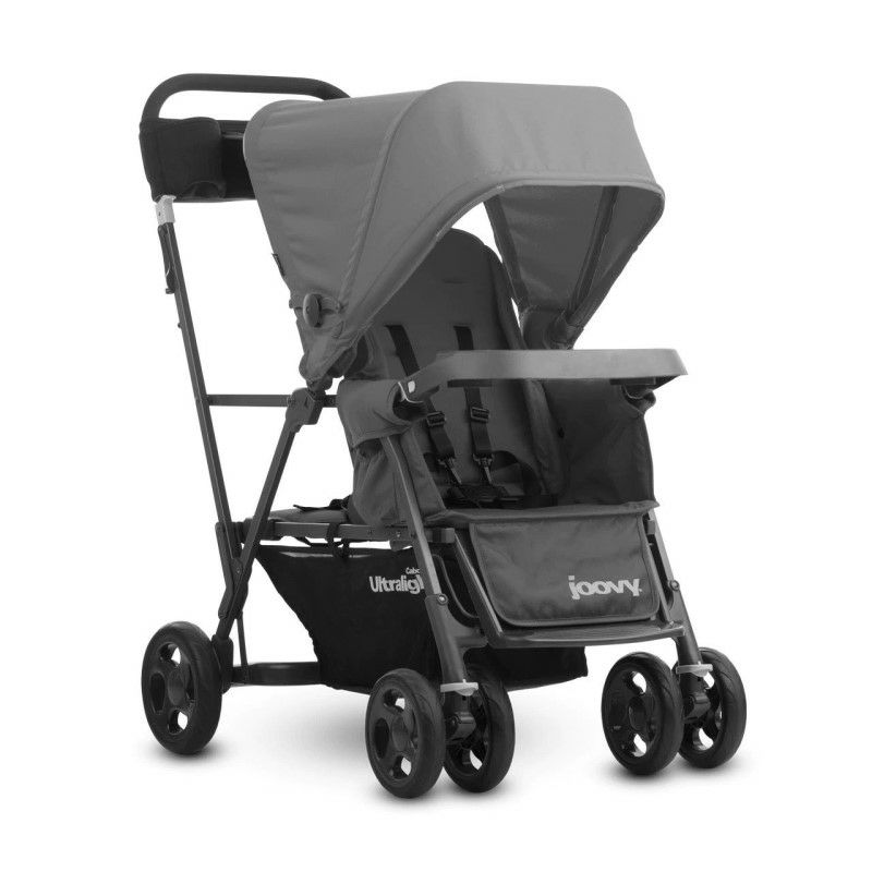 ベビーカー ジュービー カブース ウルトラライト ダブルタンデム 2人用 最大40kgまで 立つ 座る ベンチ Joovy Caboose  Ultralight Sit And Stand Tandem Double Stroller | アルファエスパス