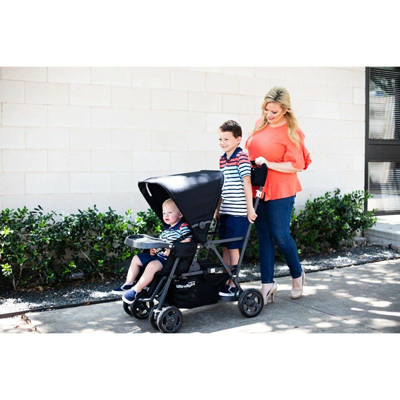 ベビーカー ジュービー カブース ウルトラライト ダブルタンデム 2人用 最大40kgまで 立つ 座る ベンチ Joovy Caboose  Ultralight Sit And Stand Tandem Double Stroller | アルファエスパス