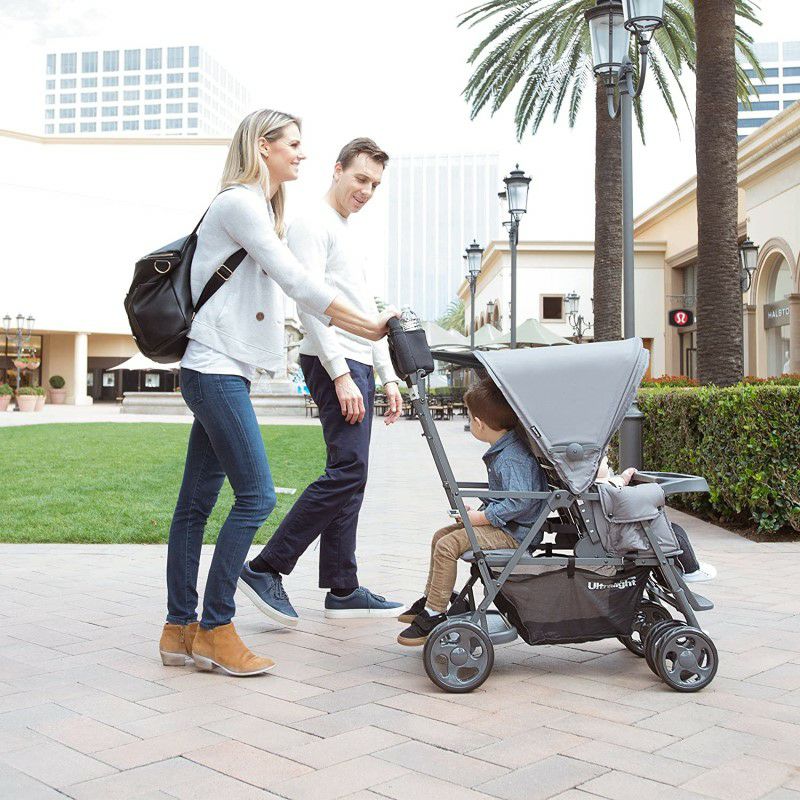 ベビーカー ジュービー カブース ウルトラライト ダブルタンデム 2人用 最大40kgまで 立つ 座る ベンチ Joovy Caboose  Ultralight Sit And Stand Tandem Double Stroller | アルファエスパス