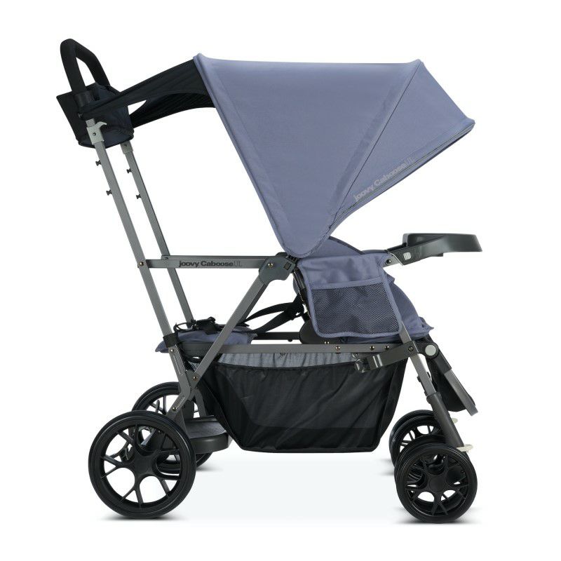 ベビーカージュービーカーブスウルトラライトダブルタンデムJoovyCabooseUltralightSitAndStandTandemDoubleStroller