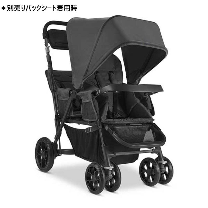 ベビーカー ジュービー カブース ウルトラライト ダブル タンデム 2人用 最大40kgまで 立つ 座る ベンチ Joovy New Caboose  UL Double Stroller | アルファエスパス