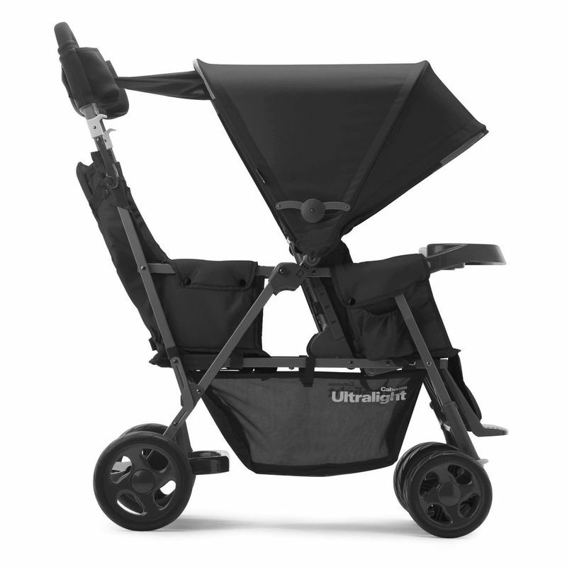 ベビーカージュービーカーブスウルトラライトダブルタンデムJoovyCabooseUltralightSitAndStandTandemDoubleStroller