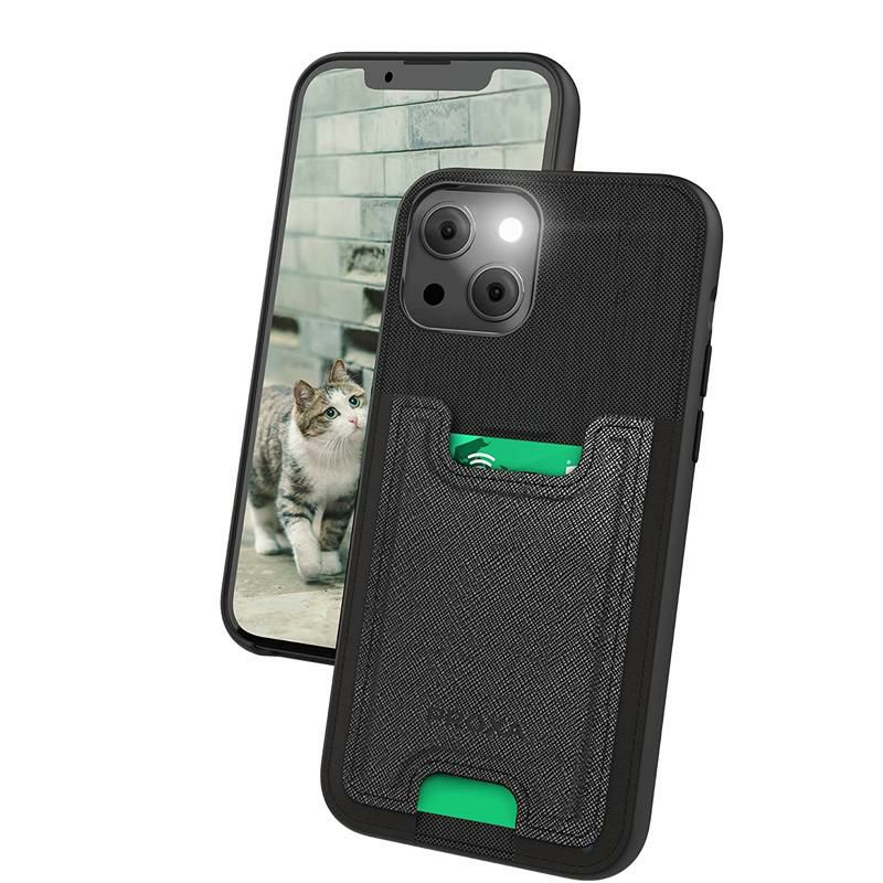 iPhone12ProMax用ケースカードホルダ付スマホカバーPROXASlimCardCaseDesignedforiPhone12/iPhone12Pro-WalletCasewithCardHolderSlot-[Protective/Scratchproof]-CompatiblewithAppleiPhone12/12Pro6.1inch-CamouflageGreen